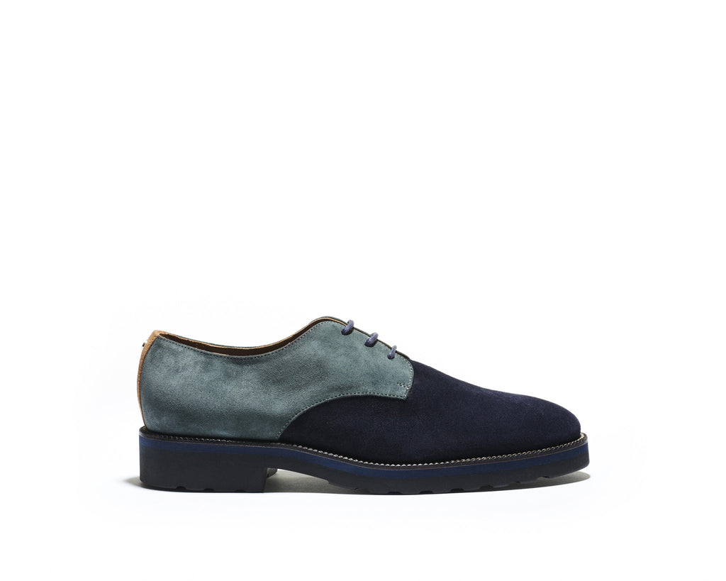 B1611005 - Plain Toe derby men shoe (Vesuvio) - Bottle