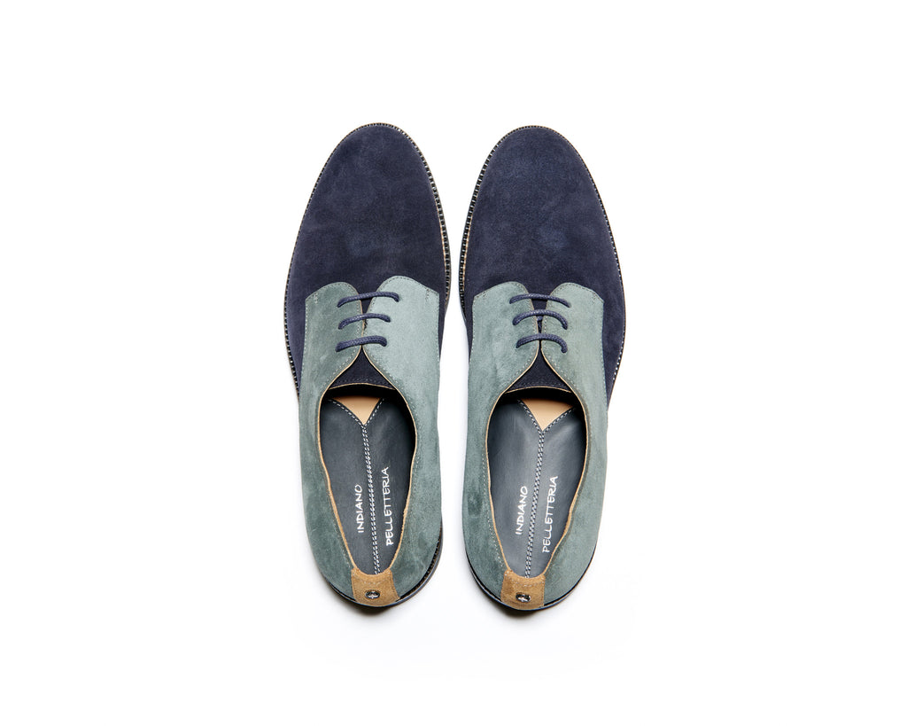 B1611005 - Plain Toe derby men shoe (Vesuvio) - Bottle