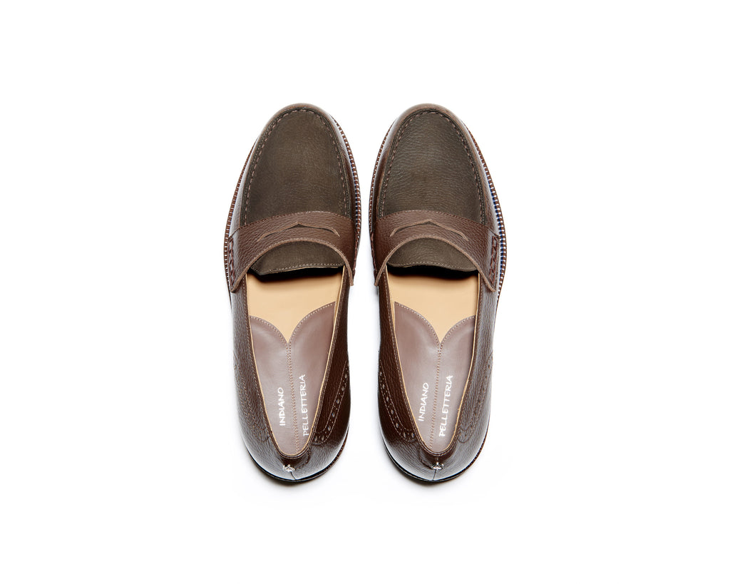 B1611015 - Penny Loafer men shoe (Nabuck Sporty) - Black