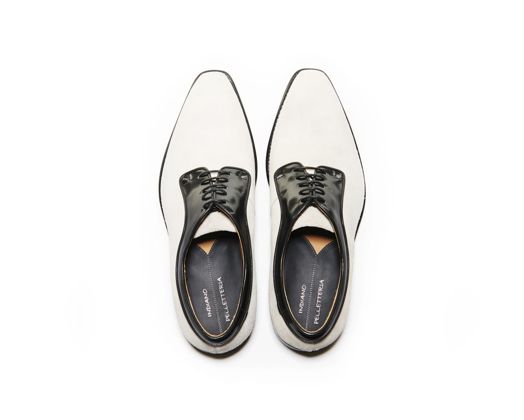 B1611008 - Plain toe derby men's shoe (vesuvio & gardenia) - Lamb