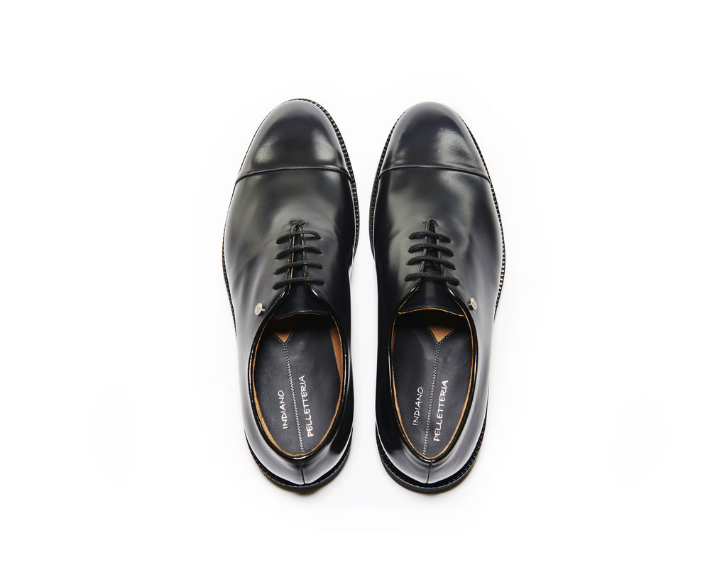 B1611009 - Cap Toe Oxford men shoe (city brush off) - Blue
