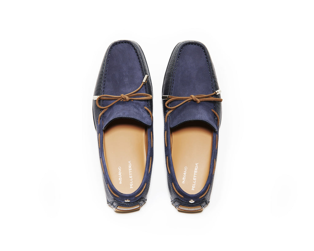 B1611017 - Moccasin men shoe (sporty nabuck) - Flag