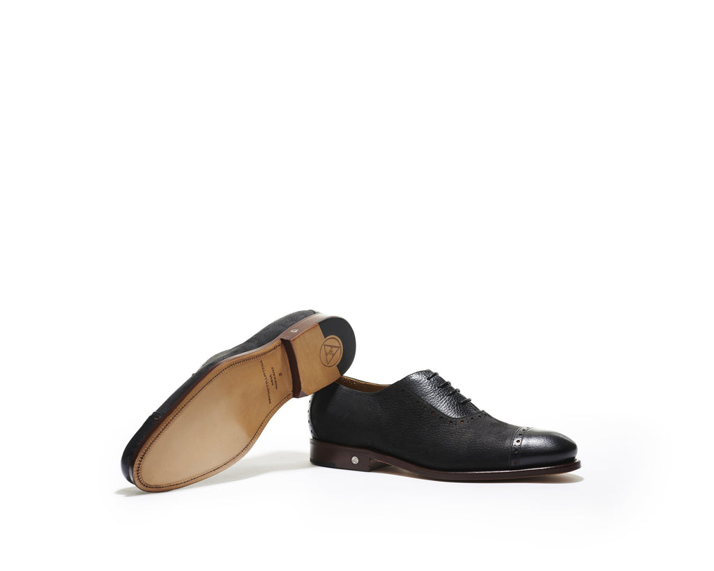 B1611014 - Oxford brogues men shoe (sporty Nabuck) - Black