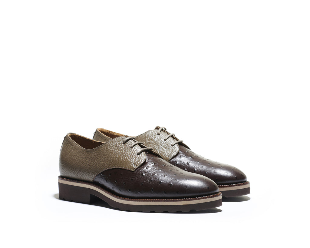 B1611005 - Plain Toe derby men shoe (Embossed) - Fango