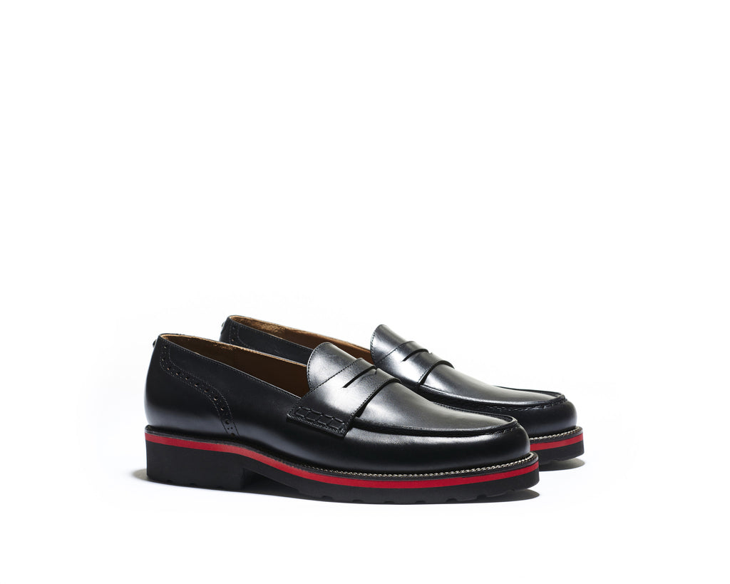 B1611015 - Penny Loafer men shoe (London) - Black
