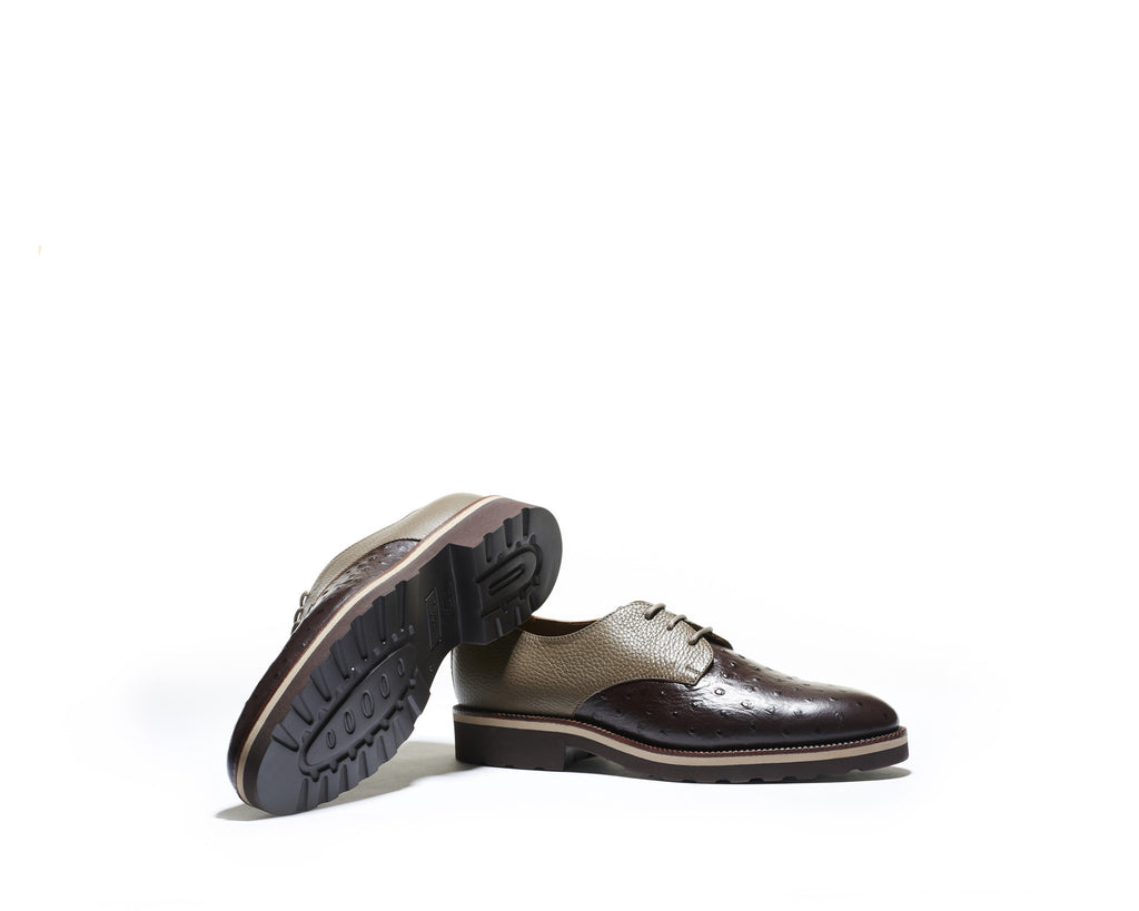 B1611005 - Plain Toe derby men shoe (Embossed) - Fango