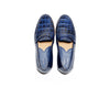 B1611012 - Penny Loafer Men shoe (embossed) - Denim