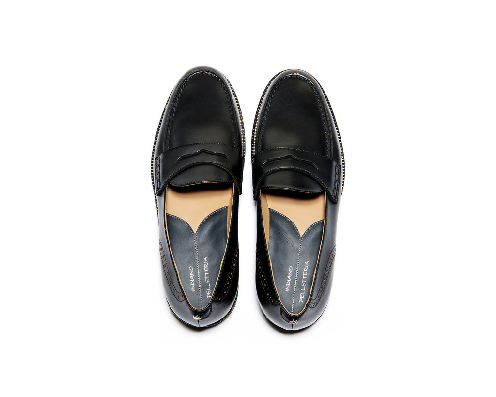 B1611015 - Penny Loafer men shoe (London) - Black