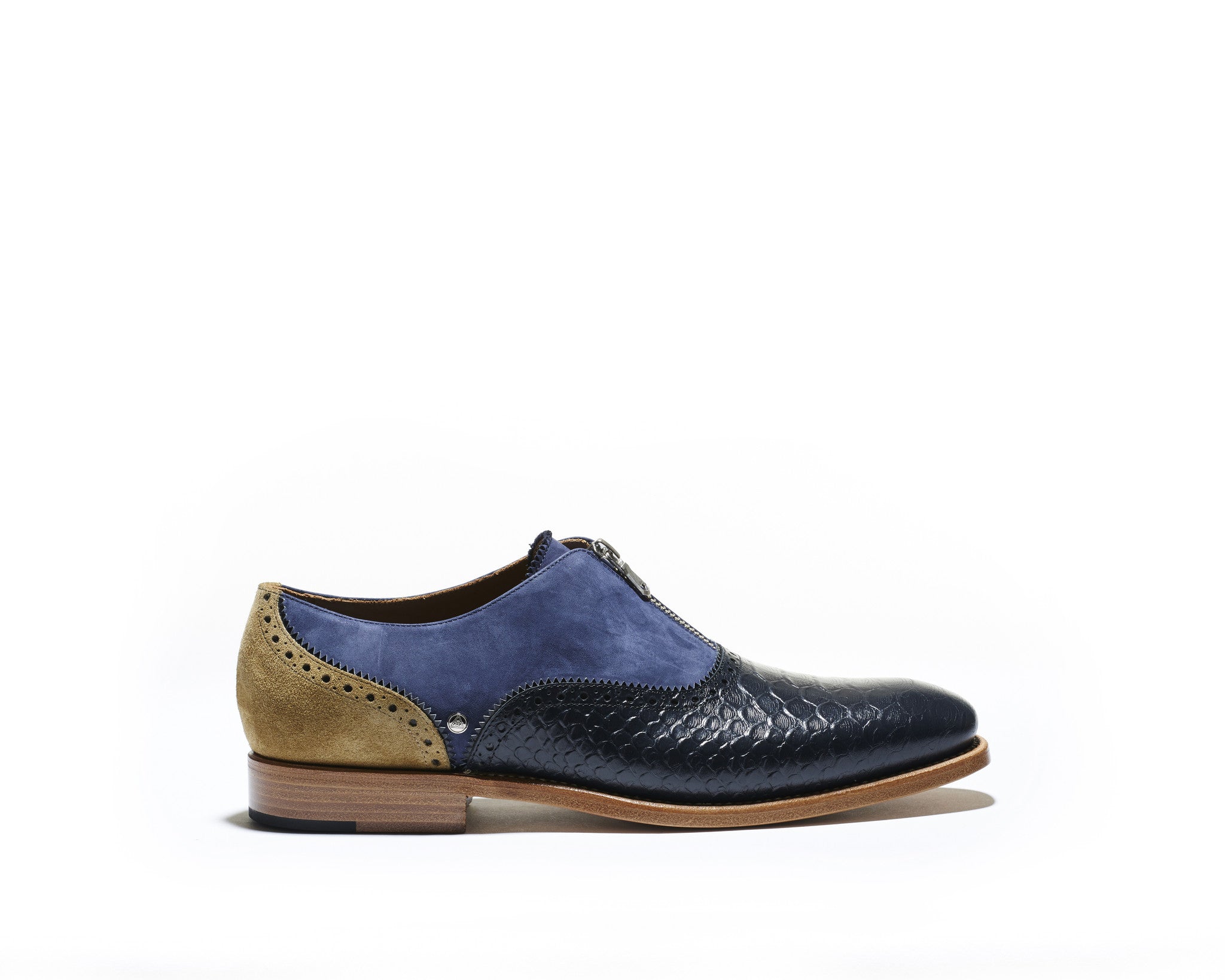 L*2様 ボーイズマーケット 別注　Bespoke Heavy Oxford J Schulz, Woven Leather Oxford - Brown | Hand Welted