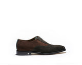 B1611002 - Oxford with zip men Shoe (Vesuvio) - Ebony
