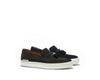 B1611004 - Slip on sneaker men shoe (Vesuvio) - Ebony