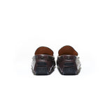 B1611001 - Moccassin men shoe (embossed) - Burgundy