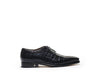 B1611008 - Plain toe derby men's shoe (embossed) - Black