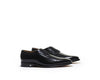 B1611008 - Plain toe derby men's shoe (city brush off) - Black