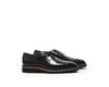 B1611009 - Cap Toe Oxford men shoe (embossed) - Black