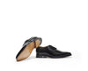 B1611008 - Plain toe derby men's shoe (city brush off) - Black