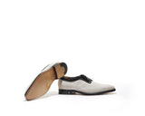 B1611008 - Plain toe derby men's shoe (vesuvio & gardenia) - Lamb