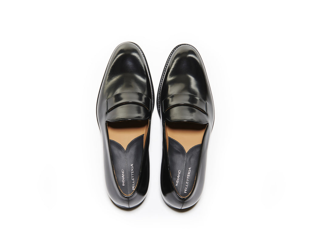 B1611010 - Loafer oxford men shoe (city brush off) - Black