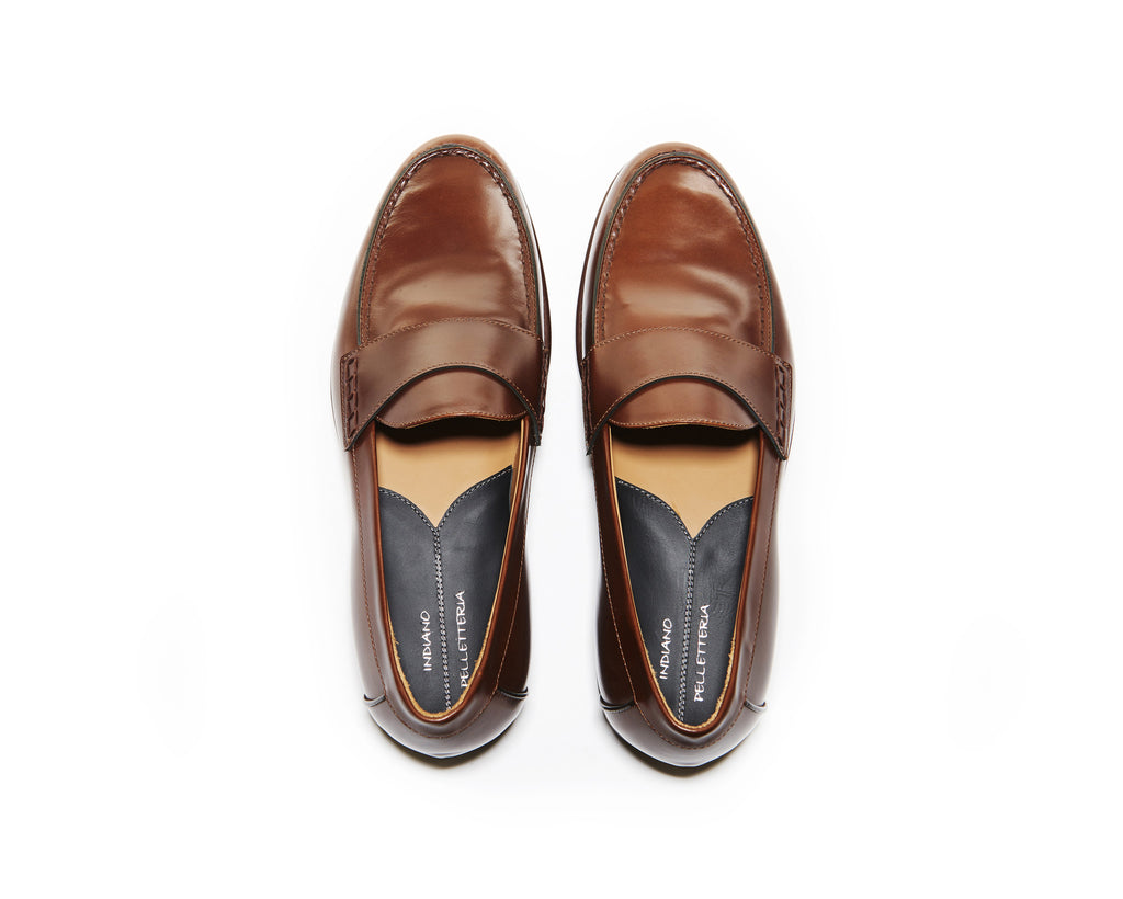 B1611012 - Penny Loafer Men shoe (city brush off) - Brown