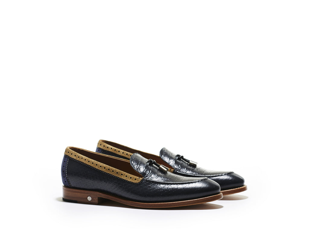 B1611016 - Loafer men shoe (embossed) - Shark
