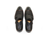 B1611019 - Double Monk men shoe (sporty nabuck) - Black