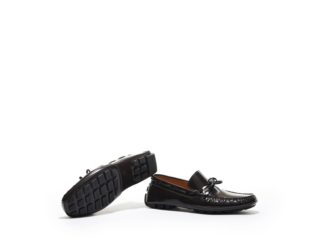 B1611017 - Moccasin men shoe (spazzalato) - Brown