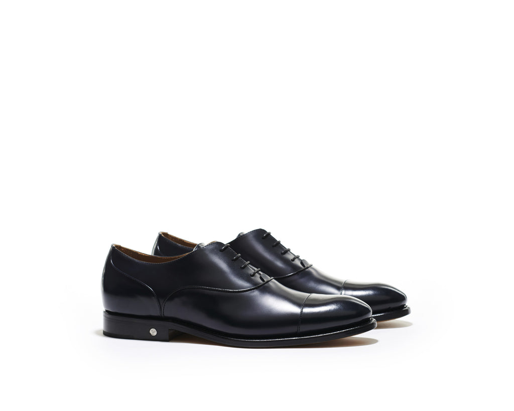 B1611011 - Cap toe oxford men shoe (city brush off) - Blue