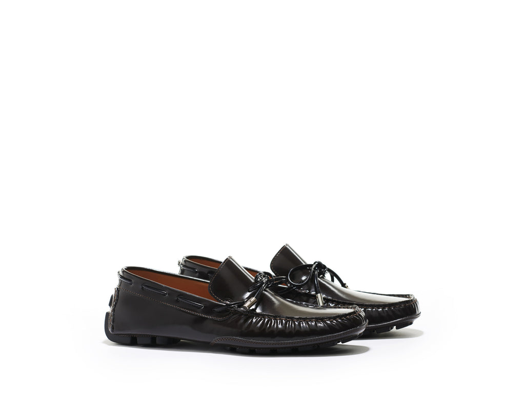 B1611017 - Moccasin men shoe (spazzalato) - Brown