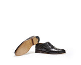 B1611011 - Cap toe oxford men shoe (embossed) - Date